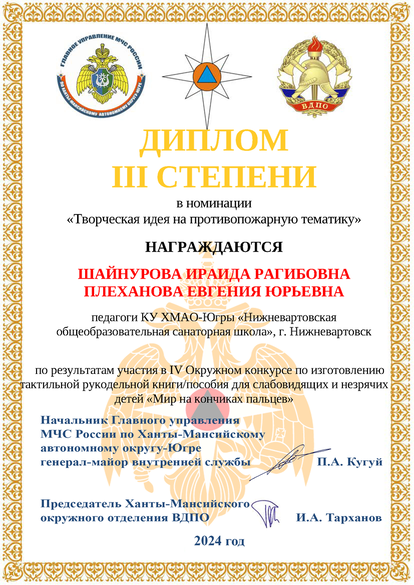 IV Окружной конкурс Мир на кончиках пальцев 2024.